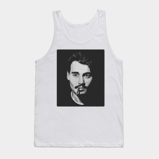 Johnny Depp Silhouette Tank Top